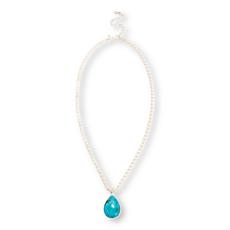 Jay King Sterling Silver Kingman Turquoise Pendant with 18" Chain