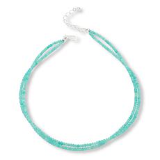Jay King Sterling Silver Peruvian Amazonite Bead 2-Strand Necklace