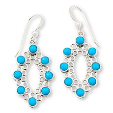 Jay King Sterling Silver Sleeping Beauty Turquoise Earrings