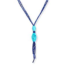 Jay King Turquoise and Lapis 2-Strand Reversible Beaded Necklace 