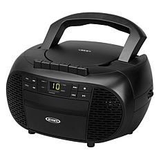JENSEN Portable Stereo Bluetooth CD Cassette Recorder with AM/FM Radio