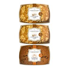 K Girls Kitchen 3-pack 12 oz. Baked Cinnamon Crumble & Pumpkin Bread