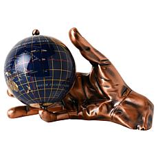 KALIFANO Handcrafted World in Hand Gemstone Globe