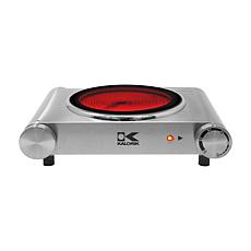 Kalorik Infrared Single Ceramic Cooking Plate - Stainless Steel