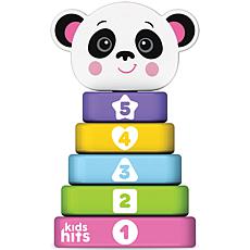 Kids Hits Stack and Play Panda Wooden Stacking and Sorting Ring Toy
