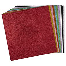 Kingston Crafts 12" x 12" Holiday Glitter Card Stock - 30 Sheets