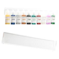 Kingston Crafts Everyday Glitter Glue 10-pack with Storage Box