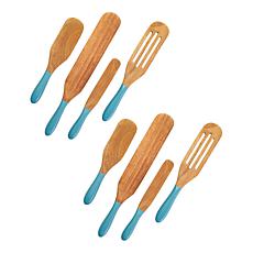 Kitchen HQ 2-pack of 4-piece Acacia Wood Spurtles Set