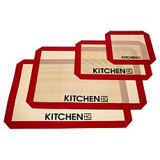 Kitchen HQ 4-piece Professional Reinforced Silicone Baking Mat Set