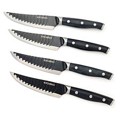 Kitchen HQ 4-piece Wavy Edge Nonstick Steak Knife Set
