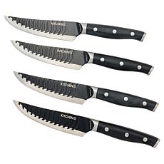 Kitchen HQ 4-piece Wavy Edge Nonstick Steak Knife Set