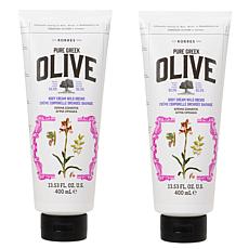 Korres 2-pack Olive & Wild Orchid Jumbo Size Body Cream