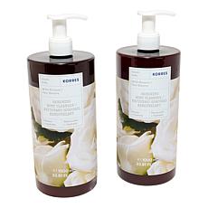 Korres 2-Pack White Blossom Renewing Body Cleanser