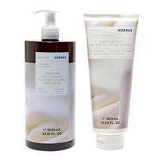 Korres 2-piece Unscented Jumbo Body Cleanser and Body Butter Set