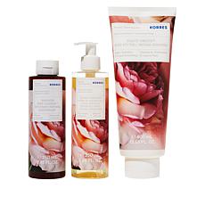 Korres Hydrate & Smooth 3-piece Cashmere Rose Body Collection