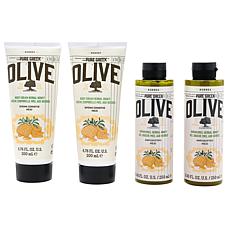 Korres Olive Herbal Honey 4-piece Cleanse & Firm Collection