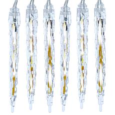 Kurt Adler 10-Light LED Cool White Icicle Light Set