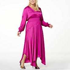 La Joie Smocked Handkerchief Hem Dress