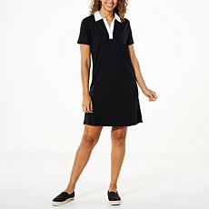 Lacey Chabert French Terry Polo Dress