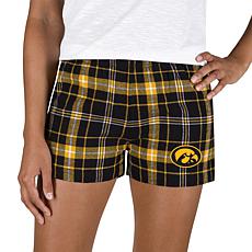 Ladies 100% Cotton Flannel Lounge Shorts with Heat Transfer