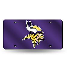 Laser-Engraved Purple License Plate - Minnesota Vikings