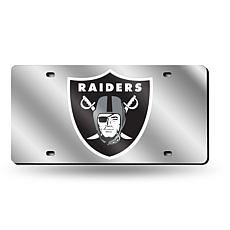Laser-Engraved Silver Plate - Oakland Raiders