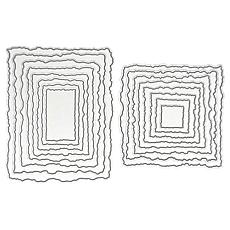 LDRS Creative Hand-Torn Edge-Look Die Set of 2 - Rectangle and Square