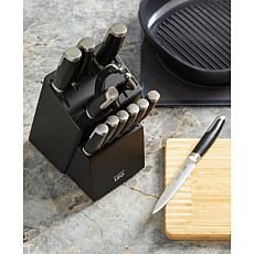Leo Graphite 13pc Knife Block Set with Sharpener