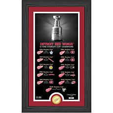 Limited Edition Detroit Red Wings 12" x 20" Framed Commemorative