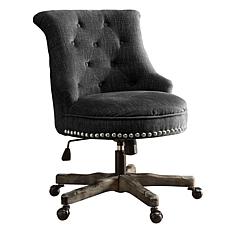 Linon Home Jasper Office Chair with Wood Base