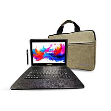 LINSAY 10.1" Octa Core 256GB Tablet with Keyboard Case & Briefcase