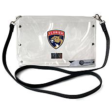Little Earth NHL Florida Panthers Clear Envelope Purse