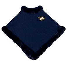 Littlearth NHL Nashville Predators Fur Trim Poncho