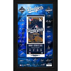 Los Angeles Dodgers 2025 World Series Champ Signature Ticket Frame