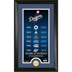 Los Angeles Dodgers 2020 World Series Champions Banner Bronze Coin Photo  Mint