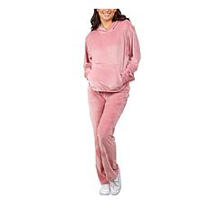 Love Casual So Soft Alpaca Hoodie & Sweatpant 2-Piece Set, Rose Pink