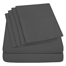 Luxury Home Ultra Soft 6-Piece Microfiber Sheet Set - Cal King