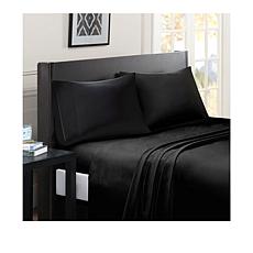 Madison Park Essentials Micro Splendor Sheet Set - Black - King