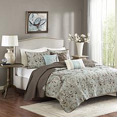 Madison Park Geneva 6-Piece Reversible Coverlet Set - King/Cal King