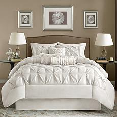 Madison Park White Laurel Comforter Set - Queen