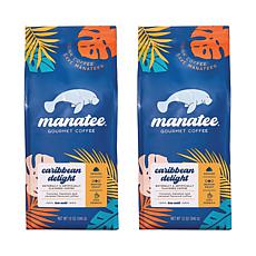 Manatee Coffee 2-pk Caribbean Delight Ground Coffee Med. Roast