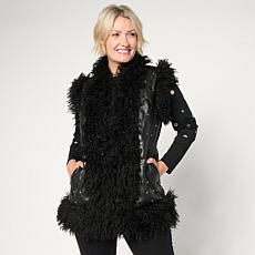 Mark & James by Badgley Mischka Quilted Faux Leather Vest