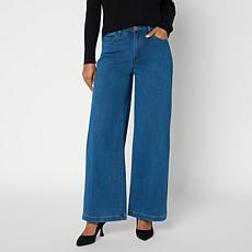 Mark & James by Badgley Mischka Wide Leg Knit Denim Pant
