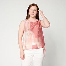 MarlaWynne Printed Woven Sleeveless Top