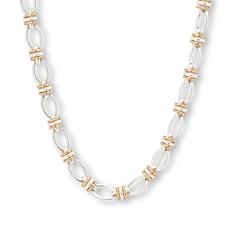 MarlaWynne Two-Tone Cable Chain 24" Necklace