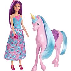 Mattel Barbie Fantasy Doll & Unicorn Toy Set