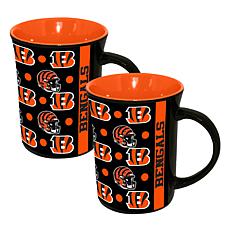 Memory Company 2pk 15oz Ceramic Line Up Mug Bengals