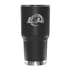 Memory Company 30oz Black Tumbler Etched Logo Rams