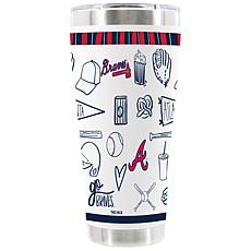 Memory Company 30oz White Stainless Steel Tumbler - Atlanta Braves
