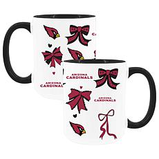 Memory Company Cardinals 2pk 15oz Bow Coffee Mug